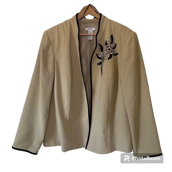 dressbarn Jackets & Blazers - Dressbarn Woman Open Blazer in‎ Tan Size 22W